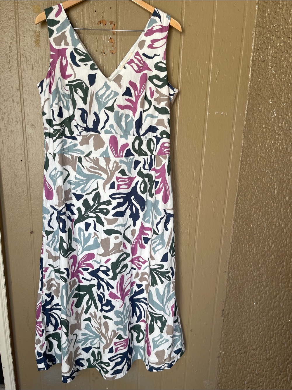 Seasalt Cornwall Organic Cotton Sky Bryon Dress Size 12